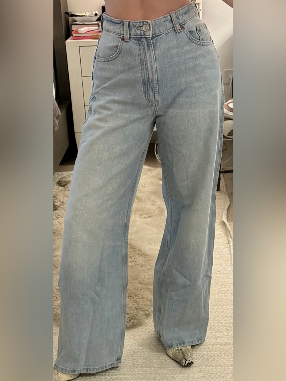 High Waist Extra Wide Leg Zara Jeans